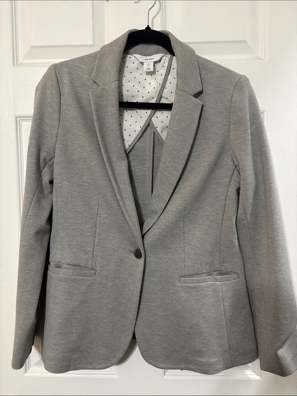 Old Navy Light Gray Women's Single-Button Blazer